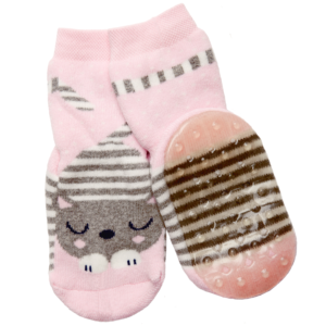 Ewers Pink Cat Non Slip Socks