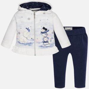 girls polar bear trouser set